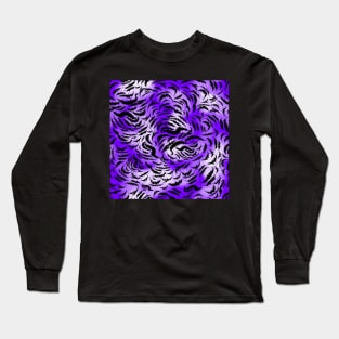 Purple leo skin texture Long Sleeve T-Shirt